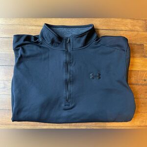 UNDER ARMOUR Men’s XXL Black 1/2 zip loose cold gear pullover